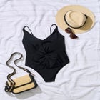 Twist-Front V-Neck One Piece Swimsuit image number null