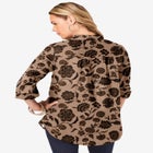 Plus Size Kate Long Sleeve Easy Cotton-Blend Button-Front Shirt image number null