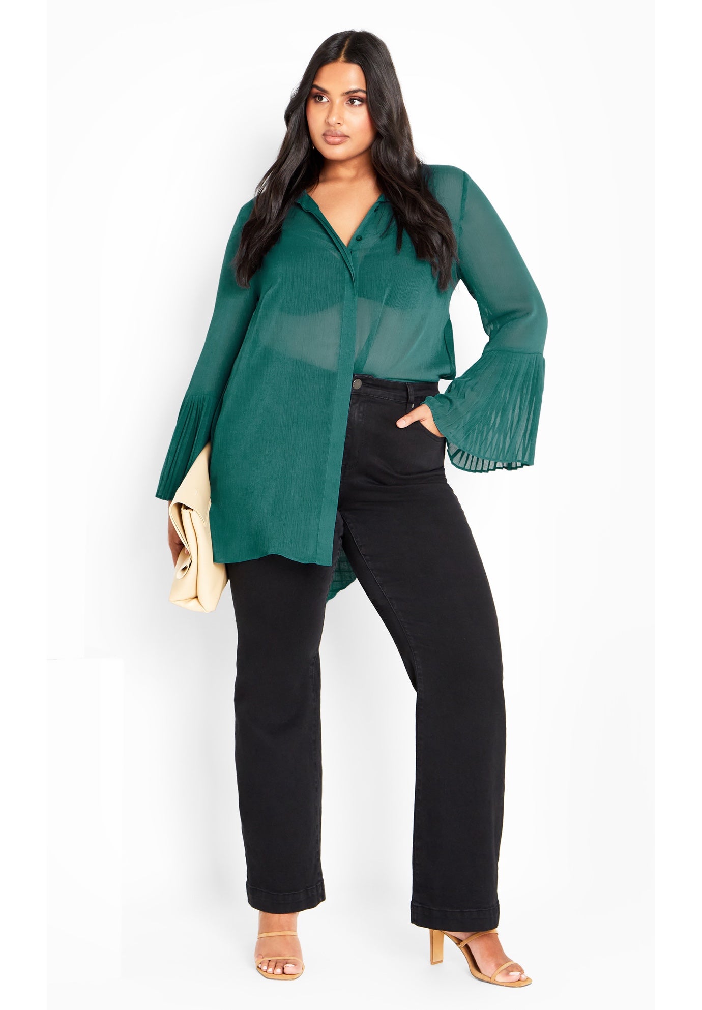 Perla Pleat Shirt image number 1