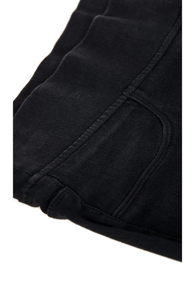 Pull On Cropped Denim Capri image number 8