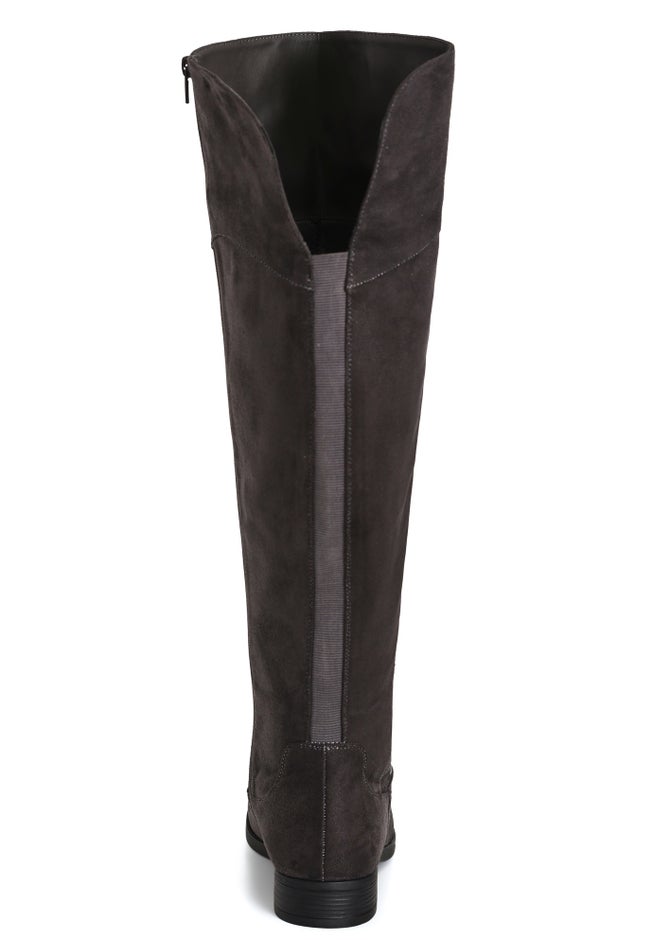 WIDE FIT Nadia Grey Tall Boot image number 1