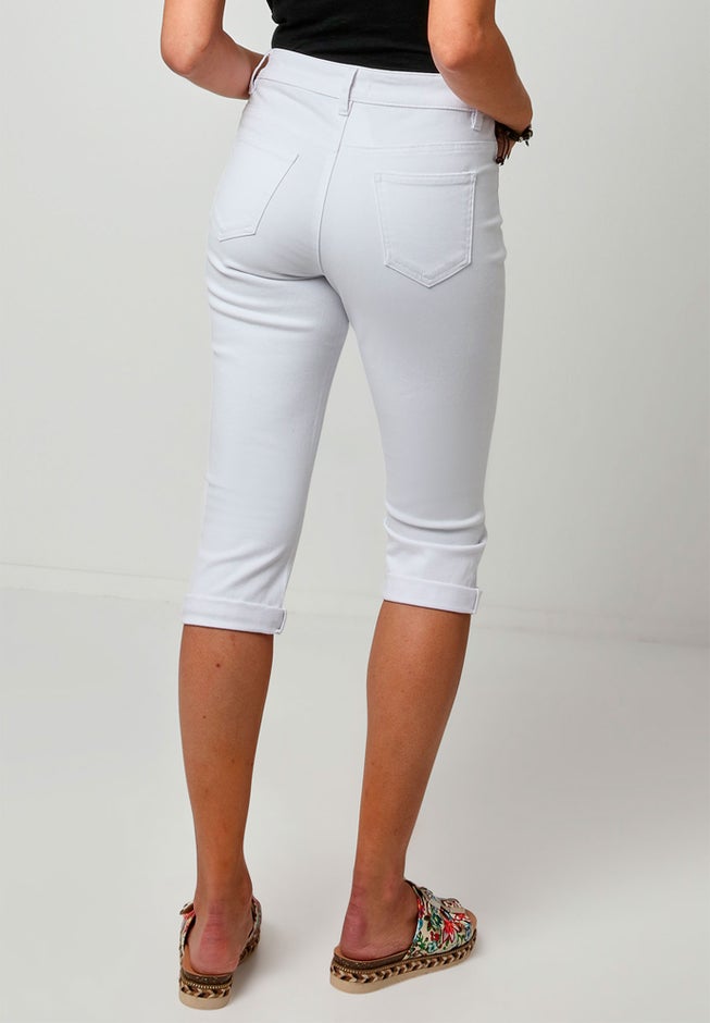 Stretch Denim Capri Pant image number null