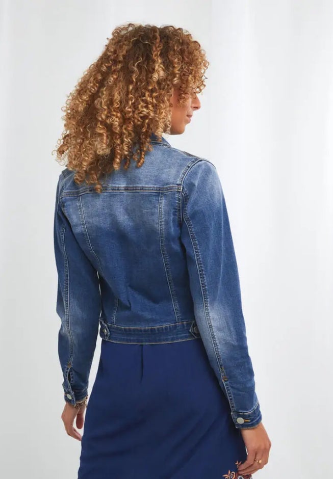 Essential Stretch Denim Jacket image number 3