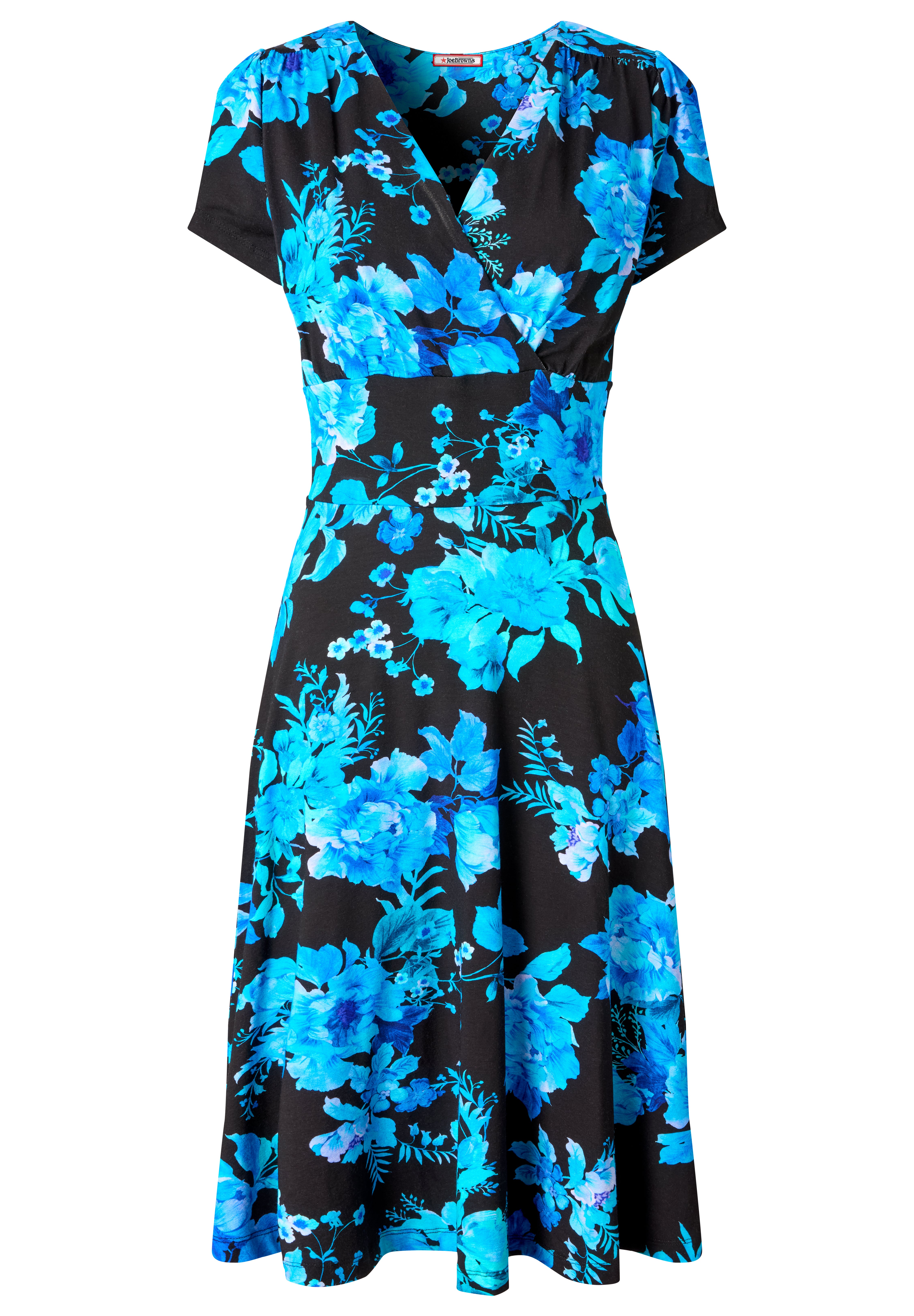 Stretch Knit Faux Wrap Dress image number 3