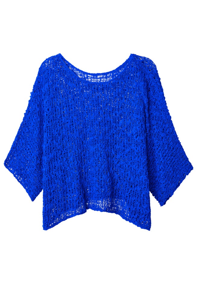 Popcorn Knit Pullover Sweater image number 1