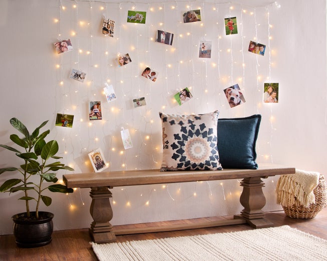LED String Light Curtain with Clips image number null
