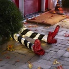 38"L Pre-Lit Wicked Witch Legs image number null