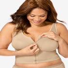 Comfort Choice® Longline Zip-Front Posture Bra image number null