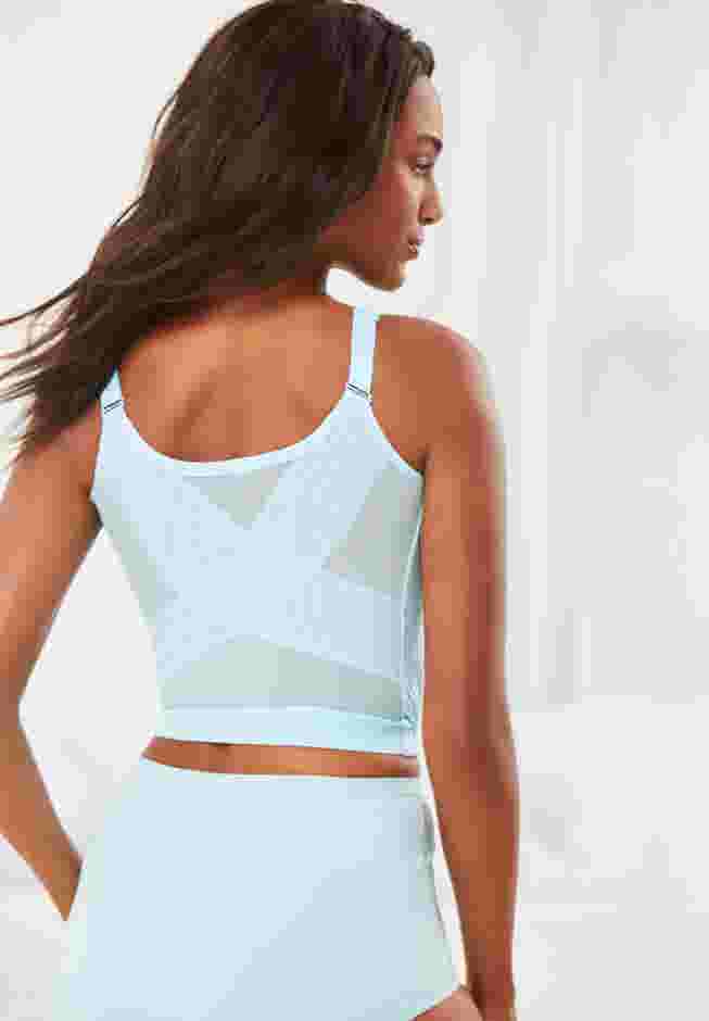 Comfort Choice® Longline Zip-Front Posture Bra image number 1