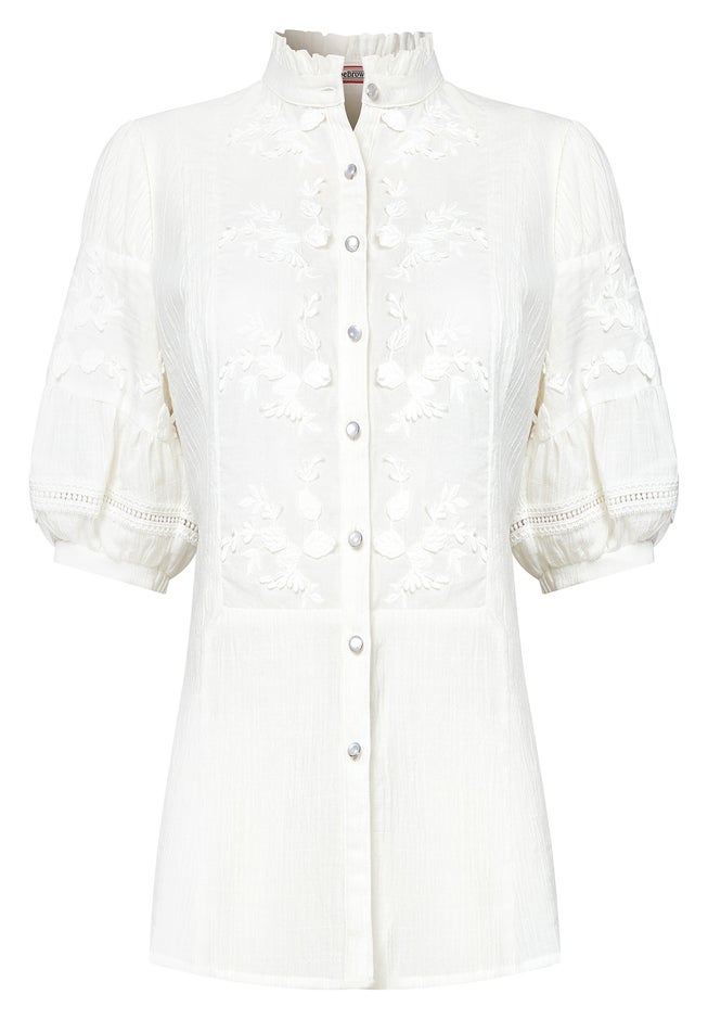 Lace Embroidered Blouse image number 3
