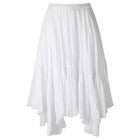 Handkerchief Hem Crinkle Midi Skirt image number null