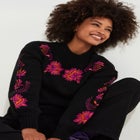 Mockneck Embroidered Sweater image number null