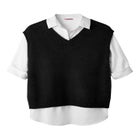 Rib V-Neck Sweater Vest image number null