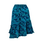 Crinkle Ruffle Maxi Skirt image number null
