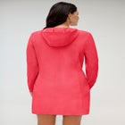 Chlorine Resistant Quick-Dry Hoodie Zip Front Cover Up image number null