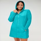 Chlorine Resistant Quick-Dry Hoodie Zip Front Cover Up image number null