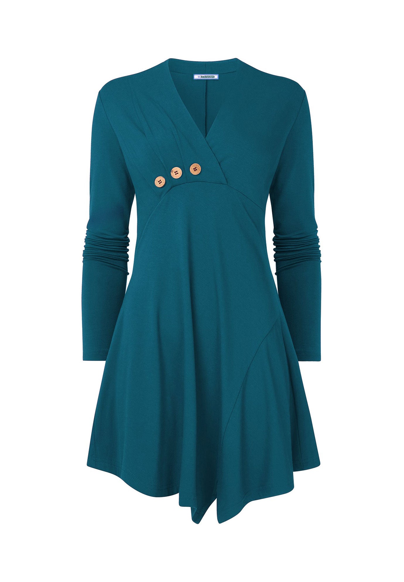 Stretch Knit Asymmetrical Tunic image number 3