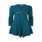 Stretch Knit Asymmetrical Tunic image number null