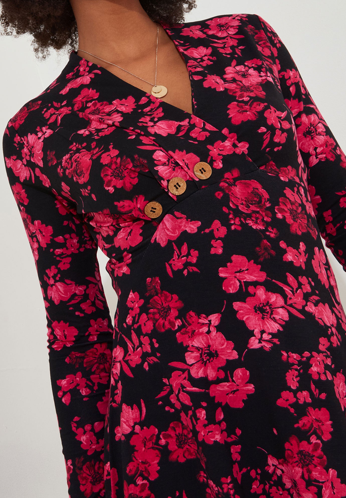 Stretch Knit Asymmetrical Tunic image number 1