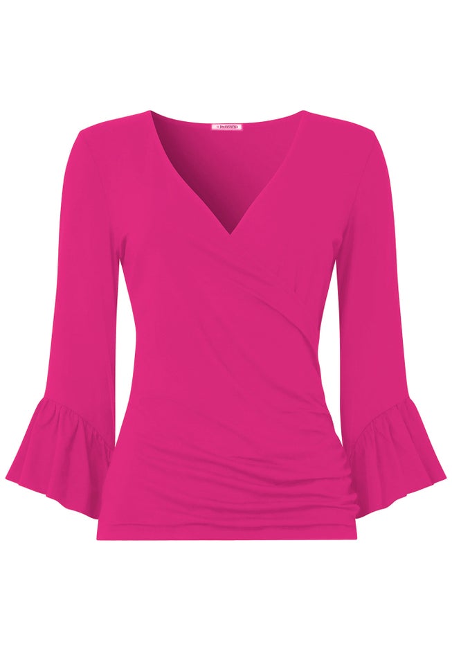 Stretch Knit Bell Sleeve Top image number 3