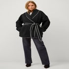 Wrap Jacket With Whipstitch Trim image number null