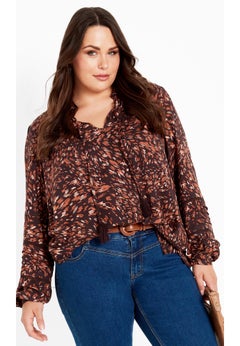 Lucia Tiered Crochet Tassel Top