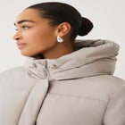 Hooded Drawstring Puffer image number null