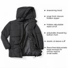 Hooded Drawstring Puffer image number 5