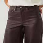 5 Pocket Faux Leather Wide Leg Pants image number 2