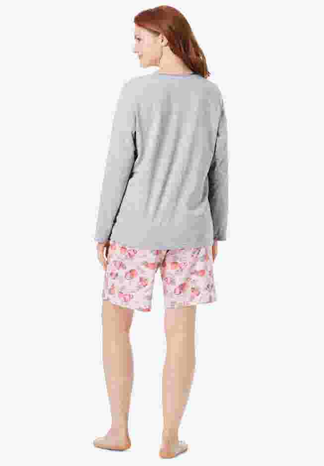 Satin Trim Sleep Tee image number 1