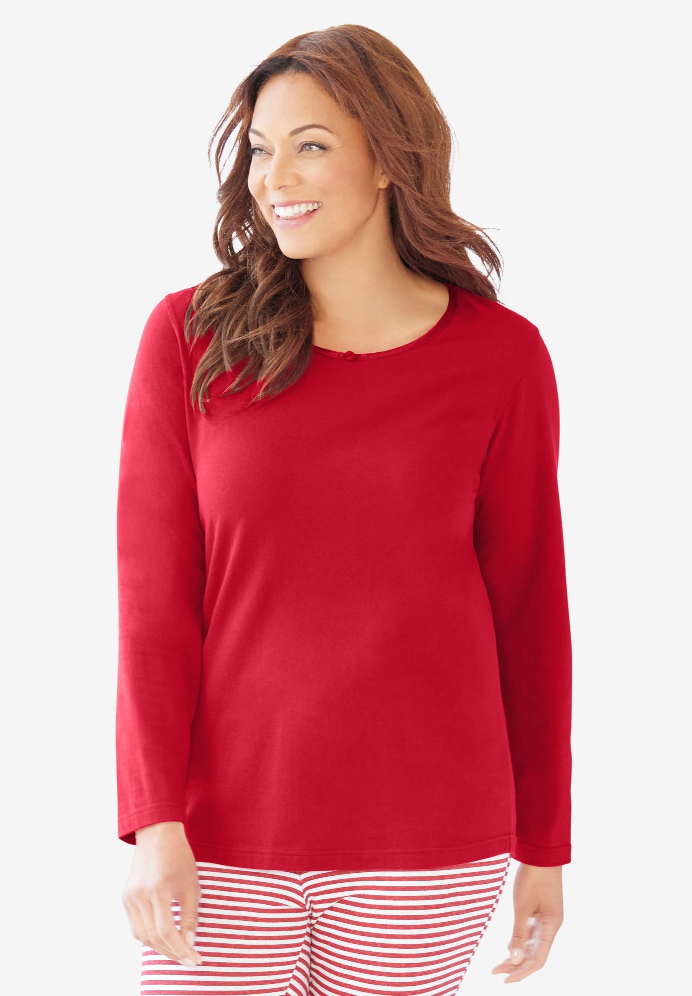 Satin Trim Sleep Tee image number 0