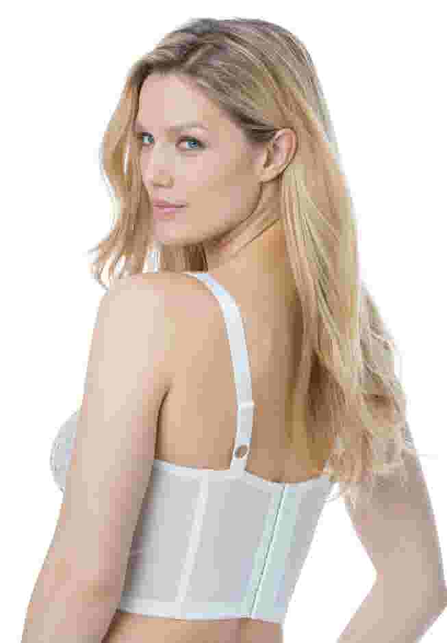 Amoureuse® Longline Embroidered Bra image number 3