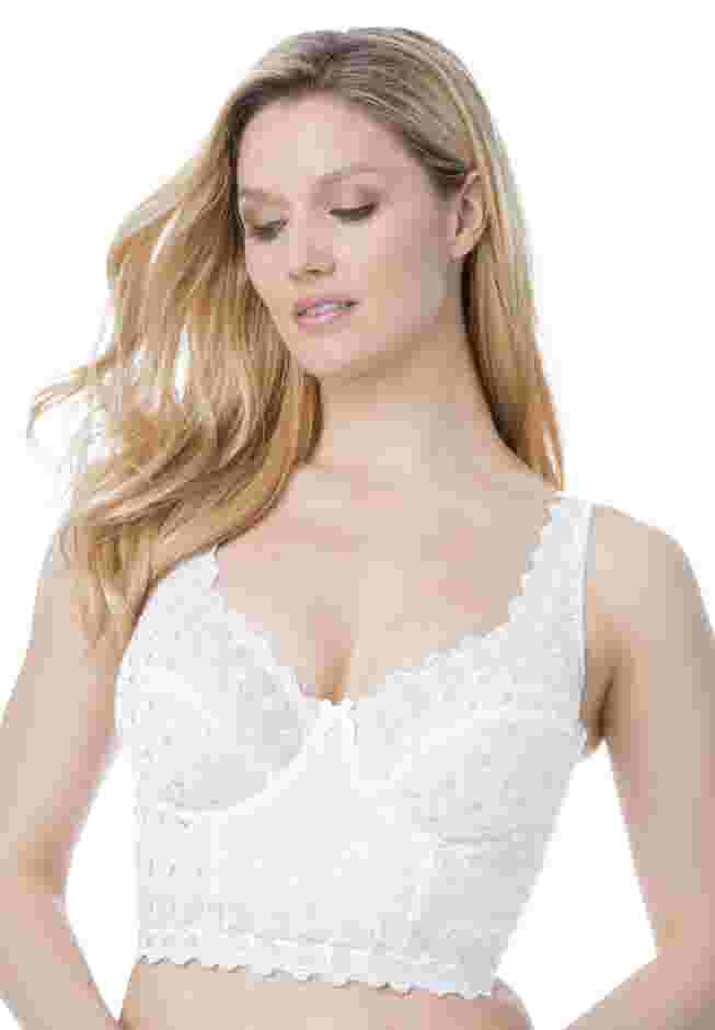Amoureuse® Longline Embroidered Bra image number 0