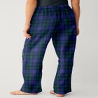 Flannel Sleep Pant With Drawstring Waist image number null