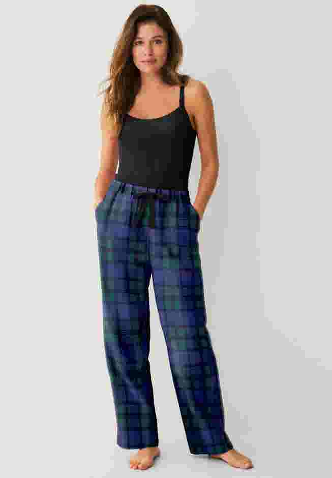 Flannel Sleep Pant With Drawstring Waist image number 0