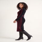 Belted Color Block Midi Sweater Dress image number 2