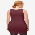 Stretch Knit Jersey Scoopneck Sleeveless Tank image number 1