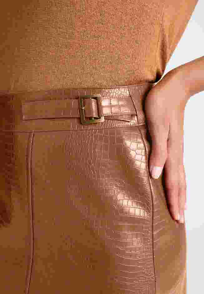 Faux Croc Wrap Skirt image number 3