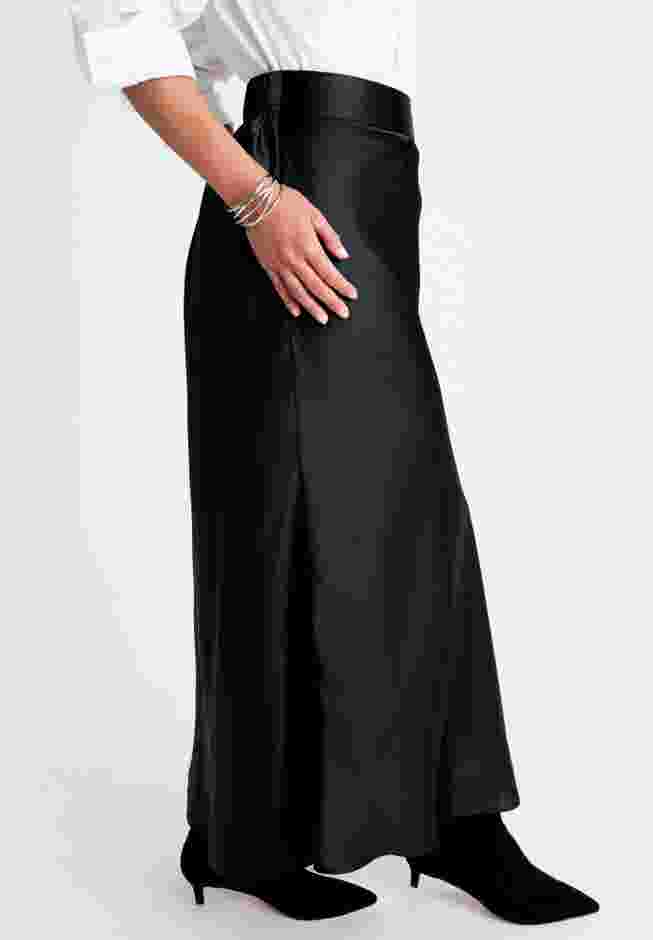Satin Maxi Skirt image number 3