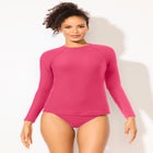 Chlorine Resistant Quick-Dry Long Sleeve Swim Rash Guard image number 3