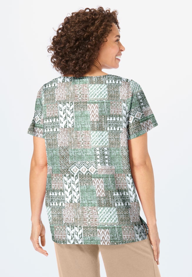 7-Day Notch-Neck Tunic image number 1