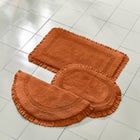 Half Round Ruffle Bath Rug image number null