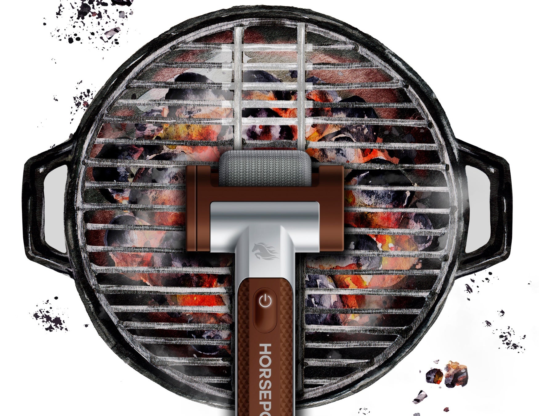 Horsepower™ Giddy Up™ Bristle-Free Grill Brush image number 2