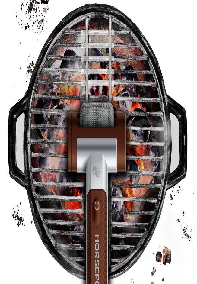 Horsepower™ Giddy Up™ Bristle-Free Grill Brush image number 2