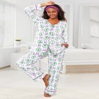 Dreams & Co.&reg; V-Neck Pajama & Headband Set image number null
