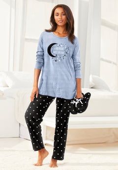 Long Sleeve Knit PJ Set