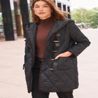 Quilted Toggle Jacket image number null