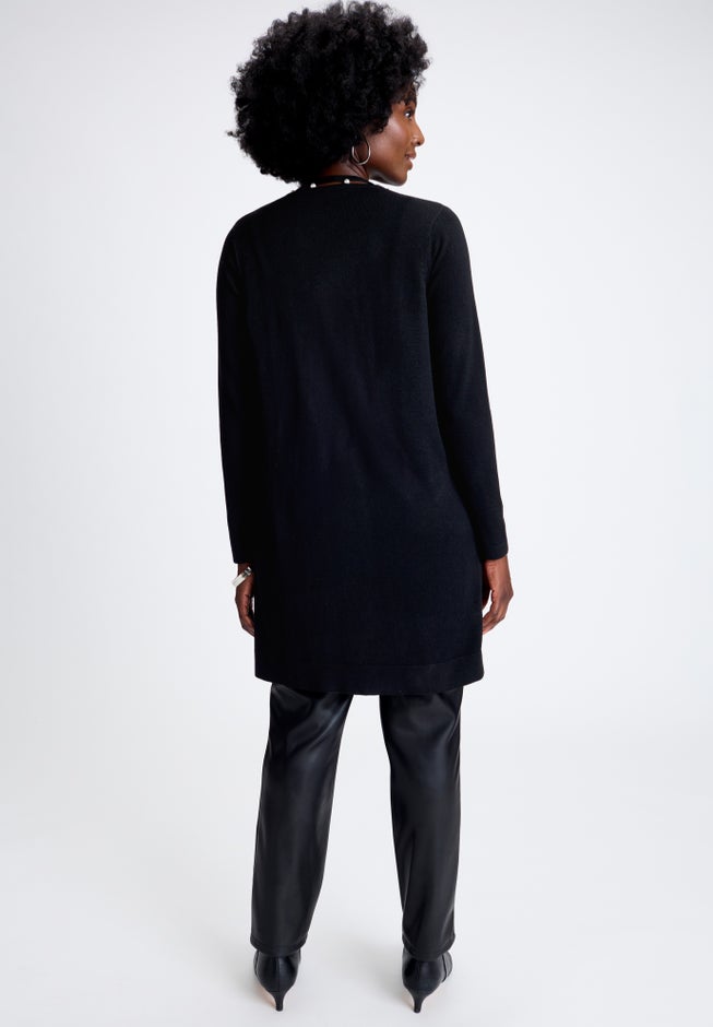 Pearl Trim Carefree Cashmere Cardigan image number 1