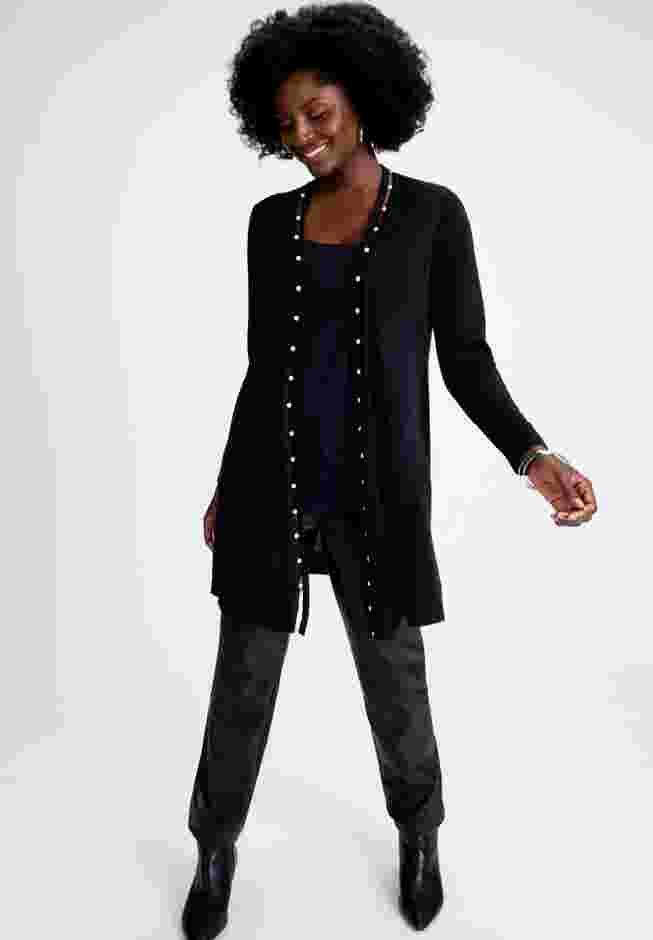 Pearl Trim Cardigan image number 0