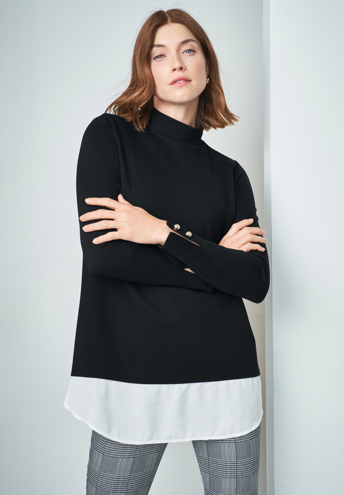 Mixed Media Ponte Top image number 0